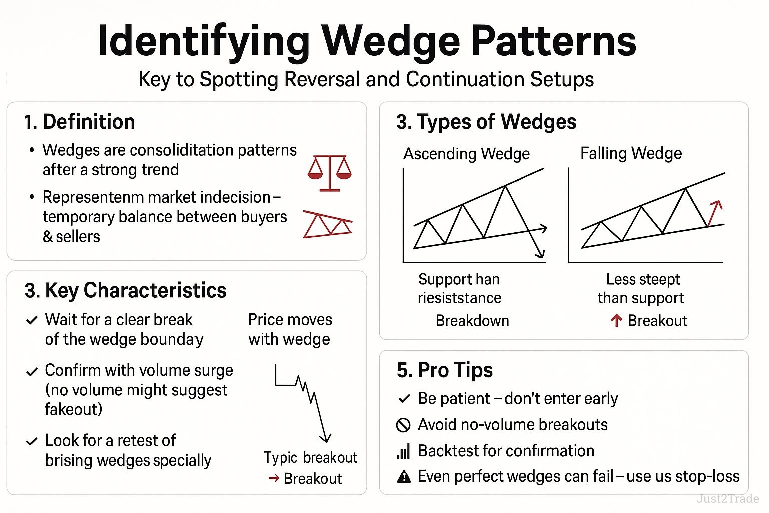 Wedge Pattern: Definition, Types, How to trade | Just2Trade